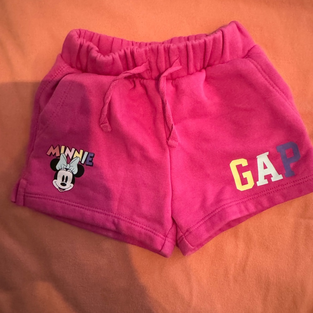 GAP Kids Fuchsia Minnie Mouse Shorts